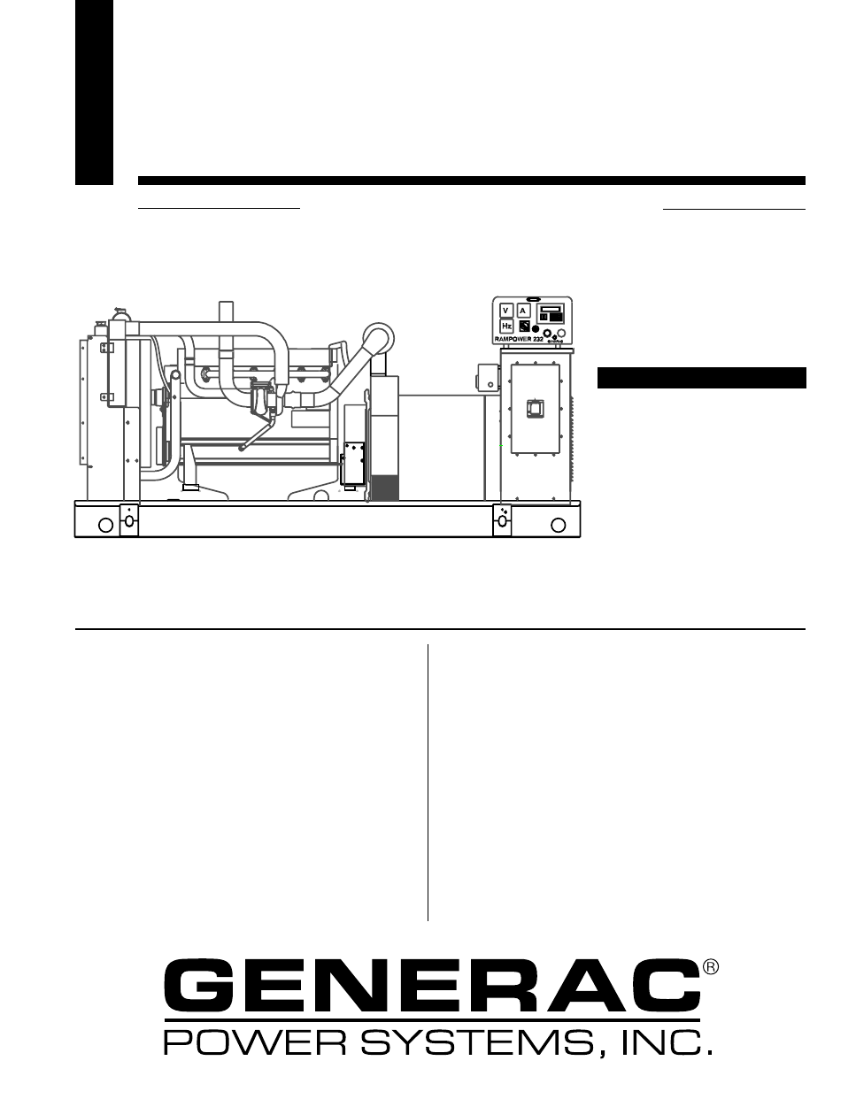 Manual For Generator Set Kdg6000se User Manual